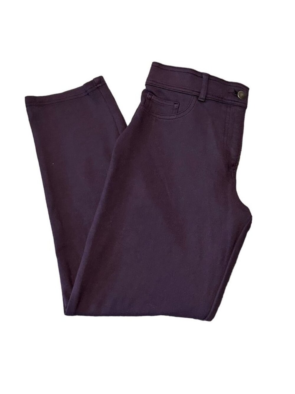 MACY'S STYLE & CO. Pants Dark purple Stretchy Straight leg Size 10 ike new
